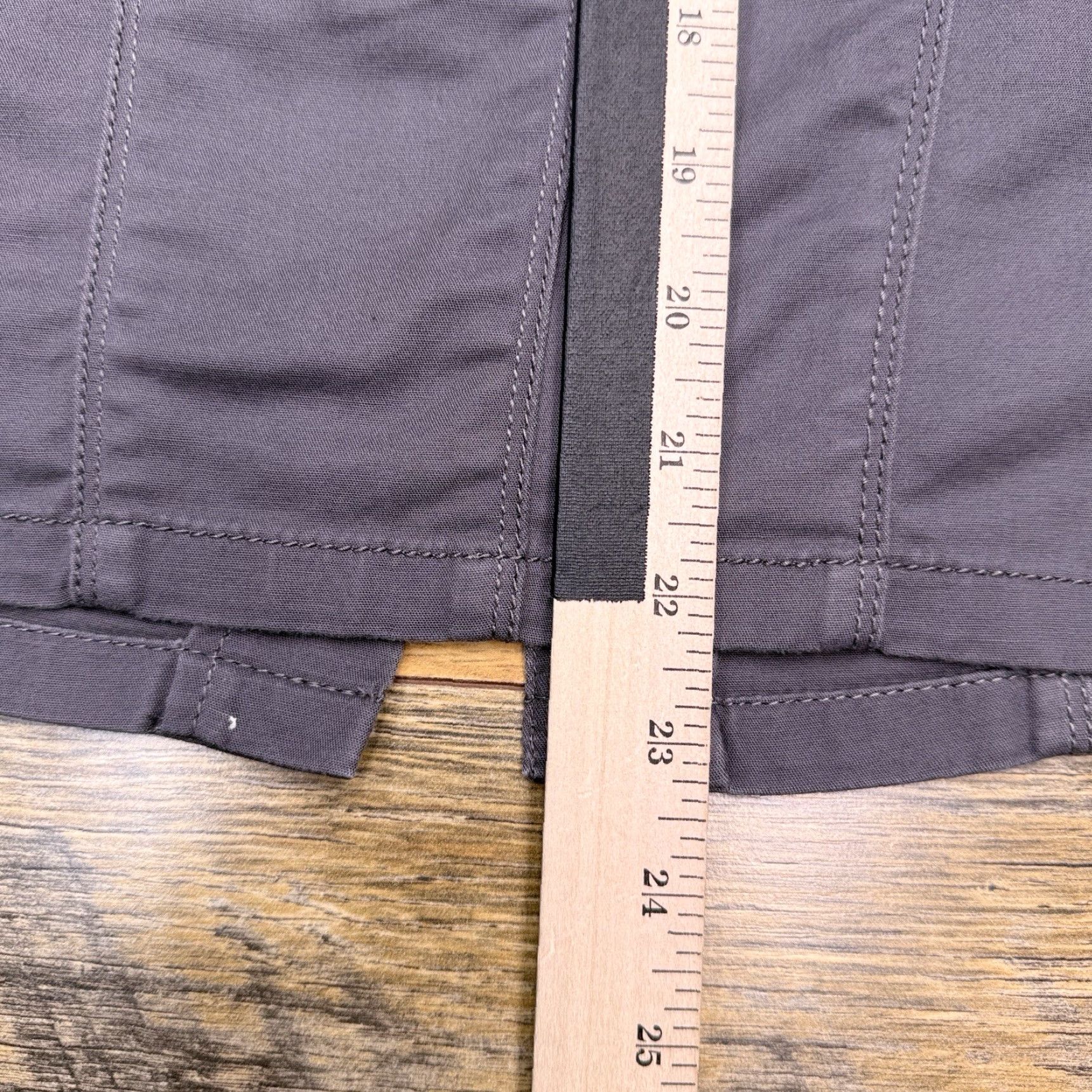 Ann Taylor Ann Taylor Pencil Skirt 10 Gray Stretch Cotton Career Size 32" / US 10 / IT 46 - 6 Thumbnail