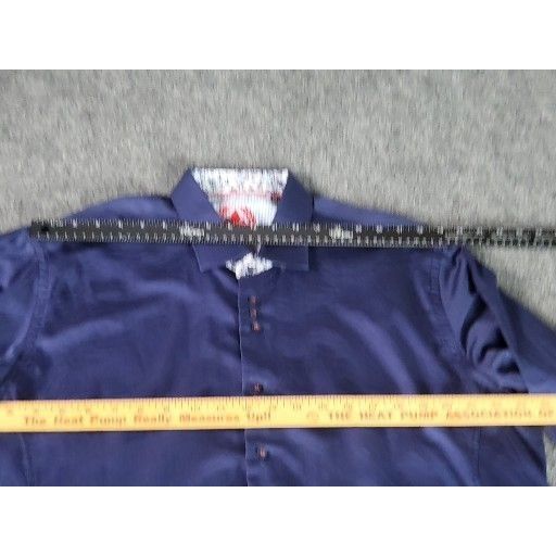 Au Noir Au Noir Button Up Shirt Men Sz L Blue Made In Italy Designer Size US L / EU 52-54 / 3 - 6 Thumbnail