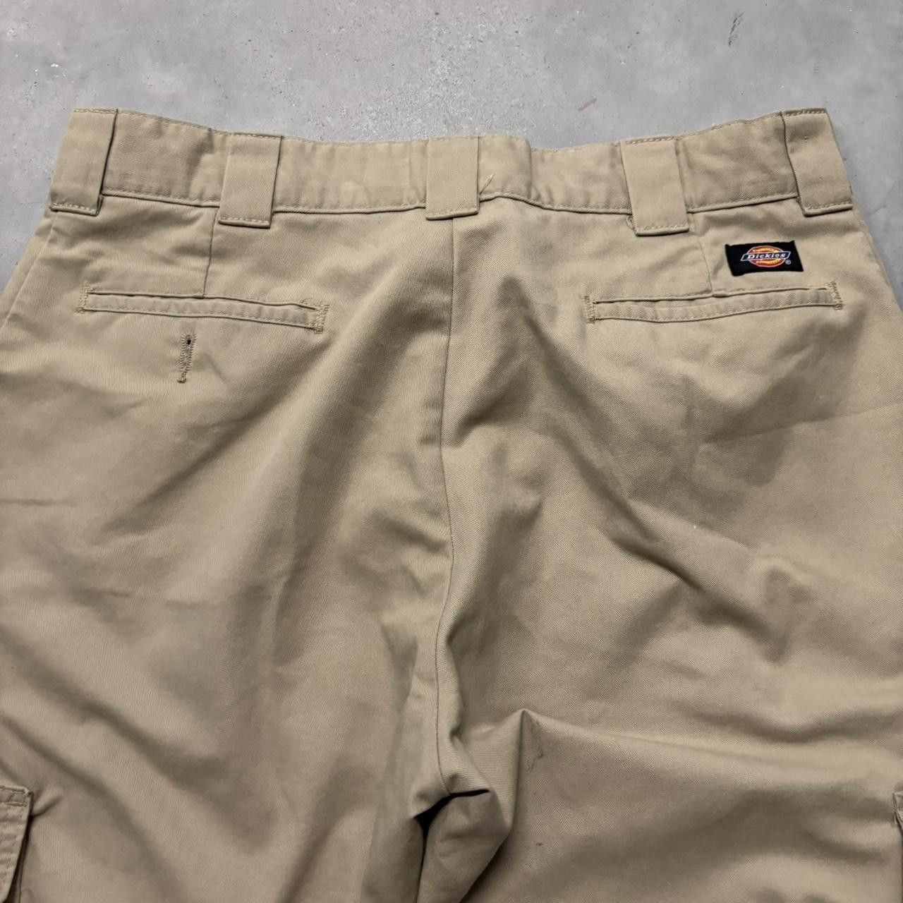 Dickies × Vintage Crazy Vintage Y2K/2000s Khaki Tan Dickies Streetwear Skater Style Cargo Pants! Size US 36 / EU 52 - 7 Thumbnail