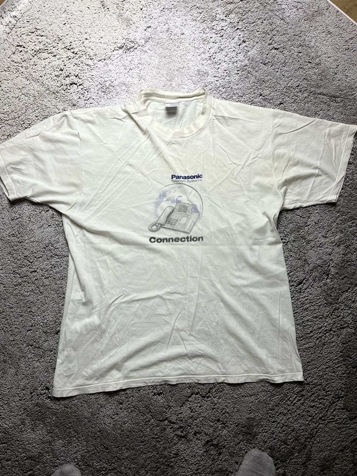 Jerzees VTG 90’s Panasonic connection phone vintage rare t shirt Size US XL / EU 56 / 4 - 1 Thumbnail