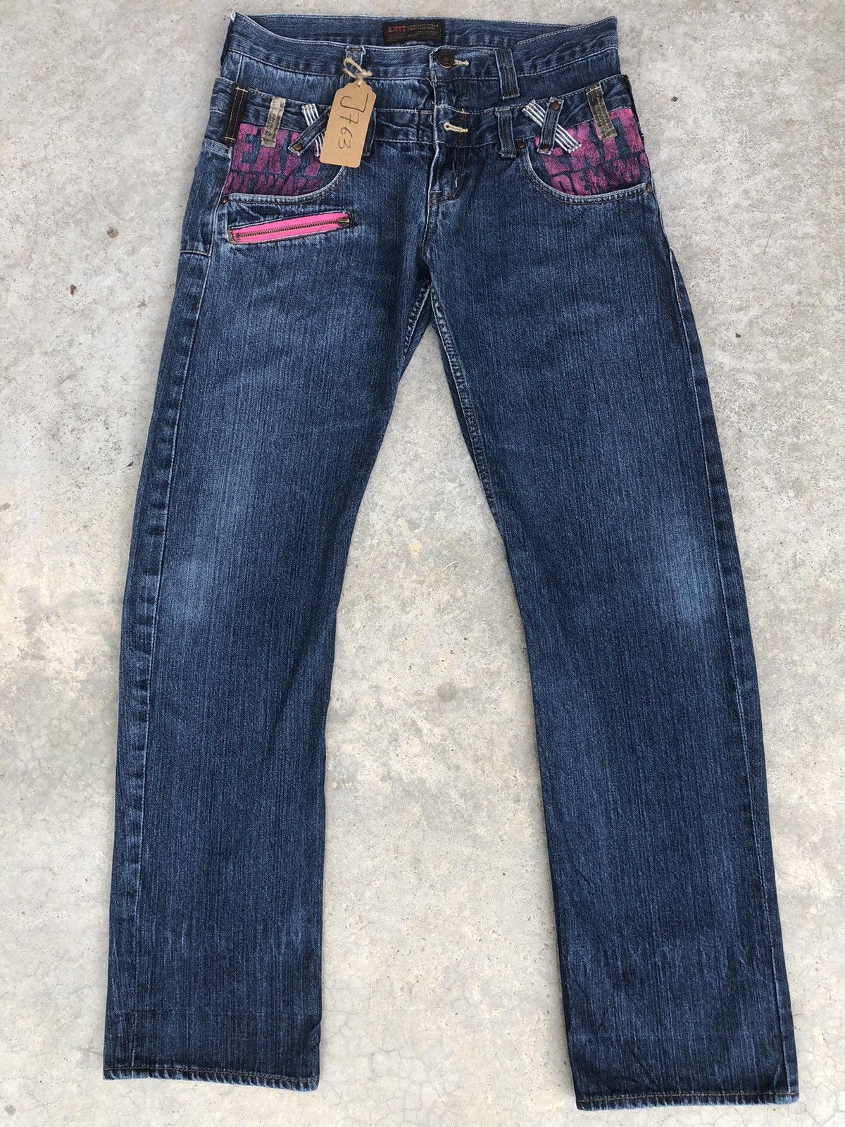 Hysteric Glamour Japanese Exit Double Waist Distressed Jeans Size US 32 / EU 48 - 1 Thumbnail
