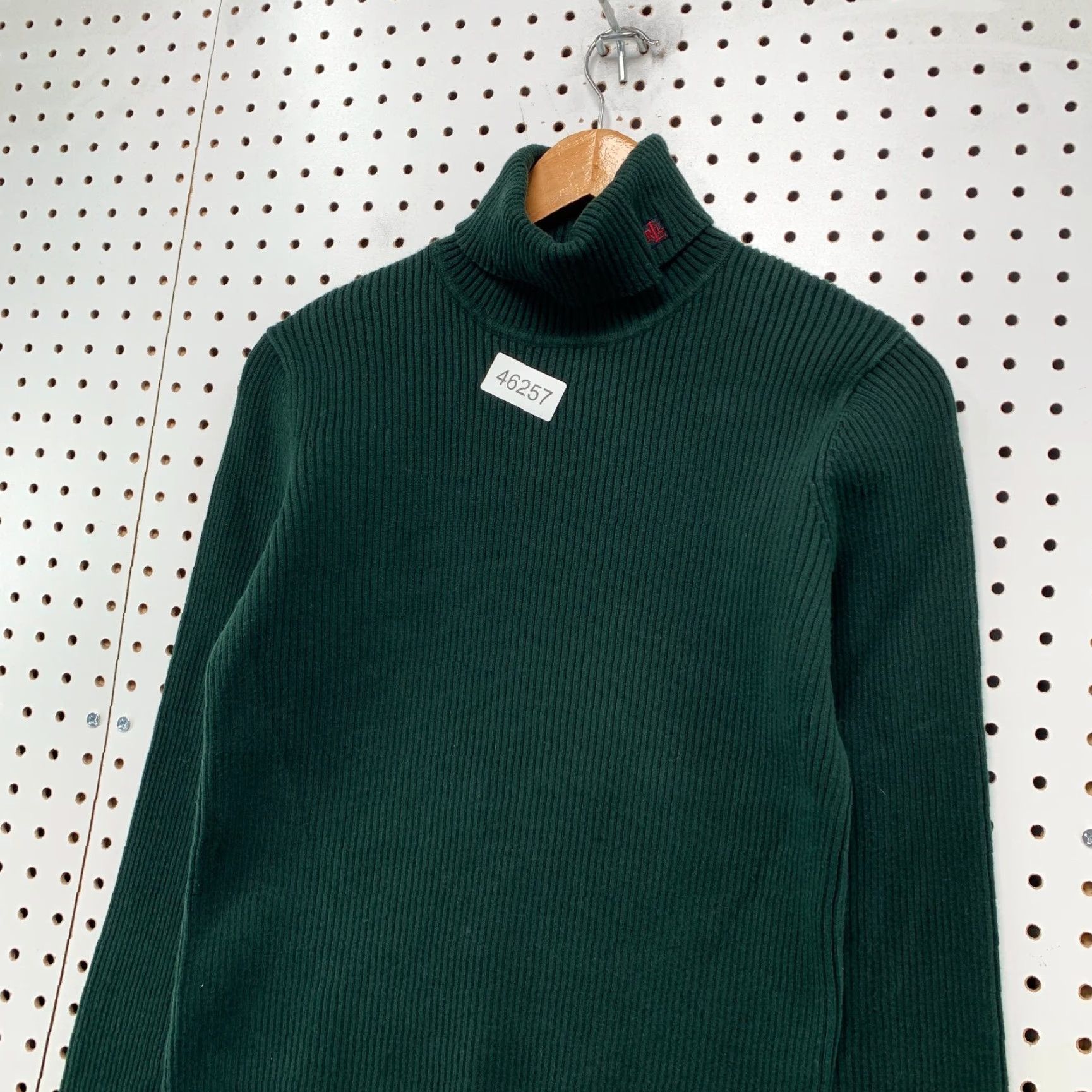 Ralph Lauren VINTAGE Lauren Ralph Lauren Sweater Womens Medium Green Rib Knit Turtleneck Made Japan Size M / US 6-8 / IT 42-44 - 4 Thumbnail