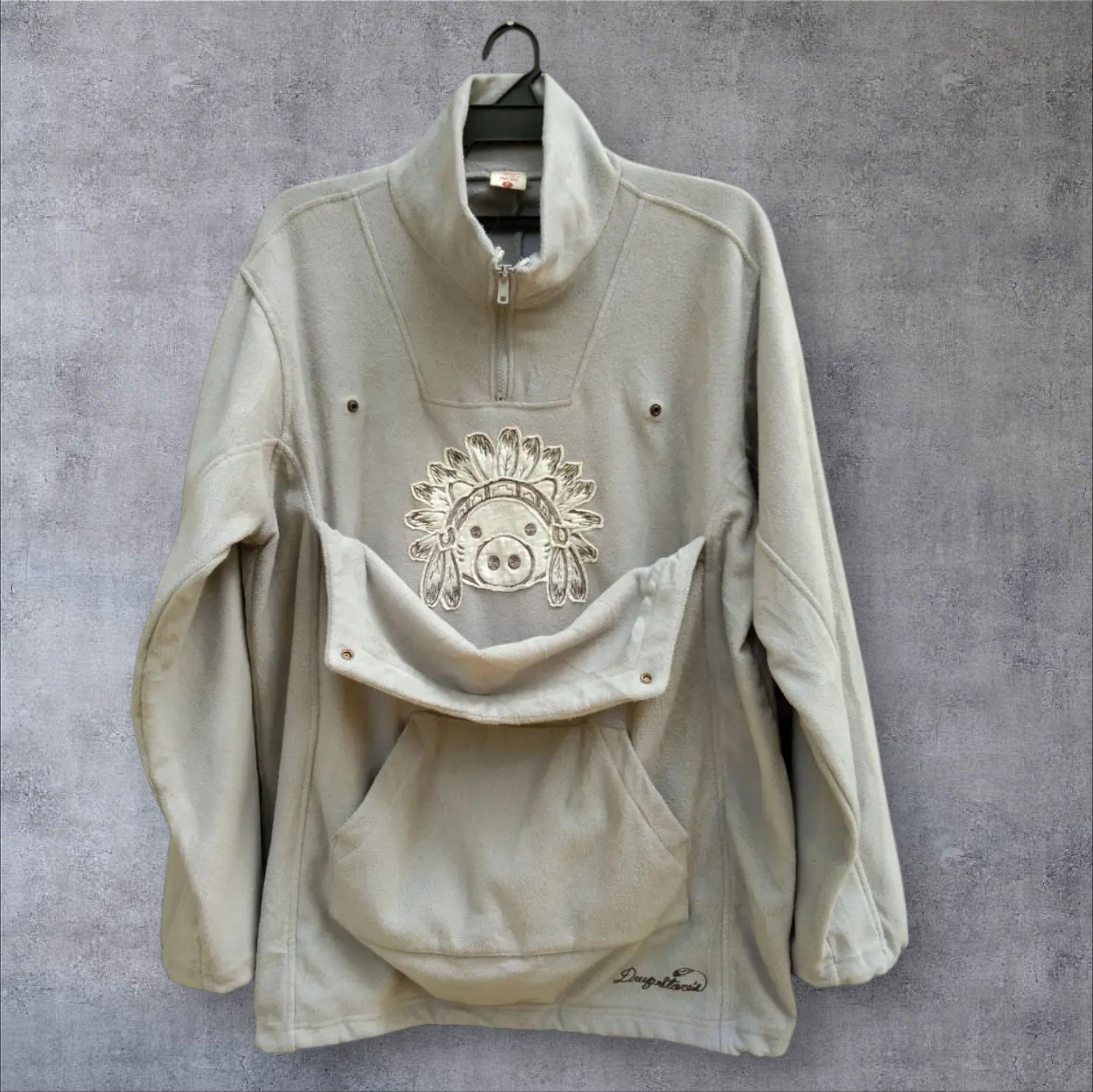 Vintage VINTAGE DRUG STORE FLEECE SWEATSHIRT Size US L / EU 52-54 / 3 - 2 Thumbnail