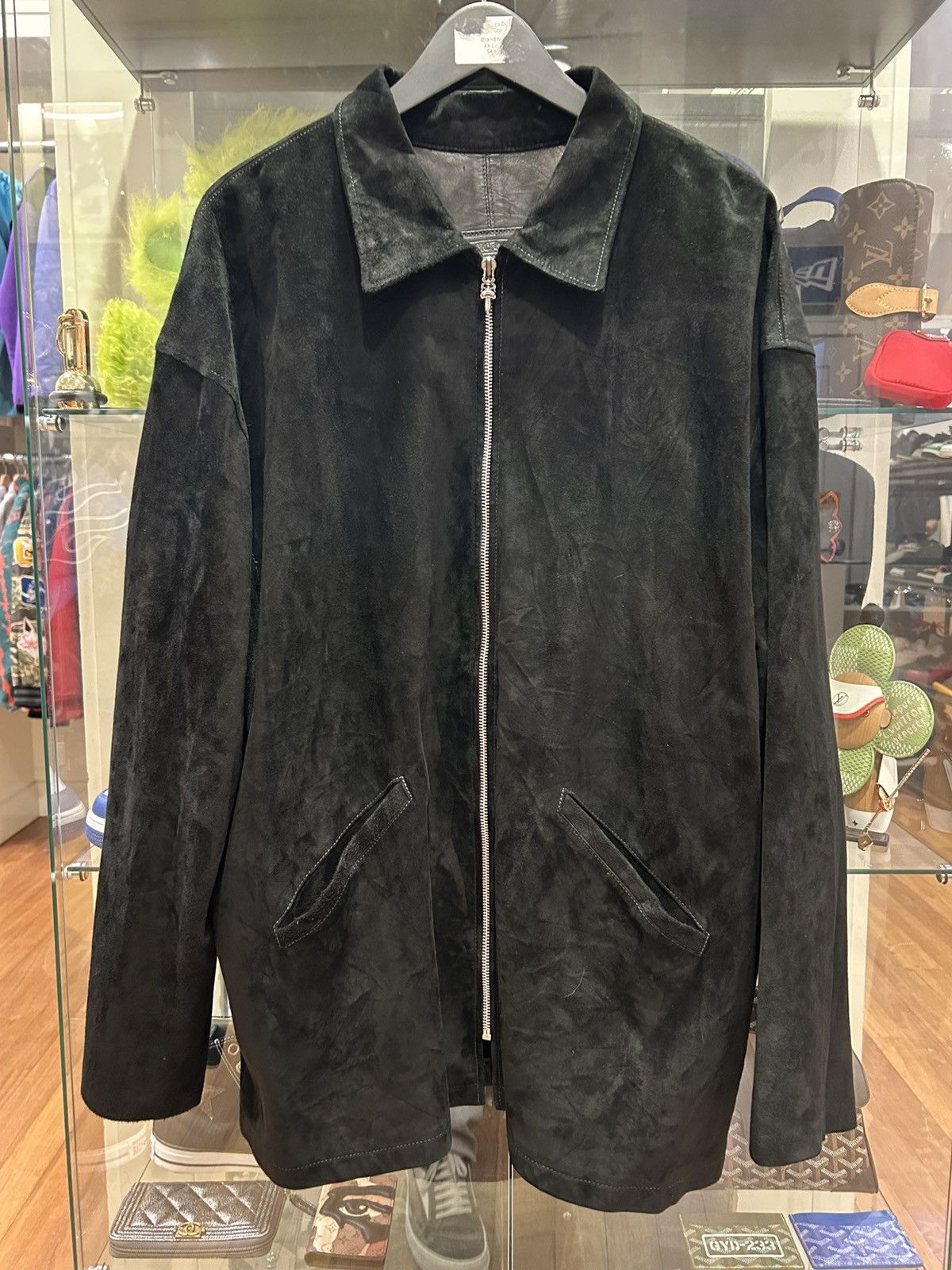 Chrome Hearts Chrome Hearts Western FleurKnee Suede Cowhide Overcoat Size US XXL / EU 58 / 5 - 2 Thumbnail