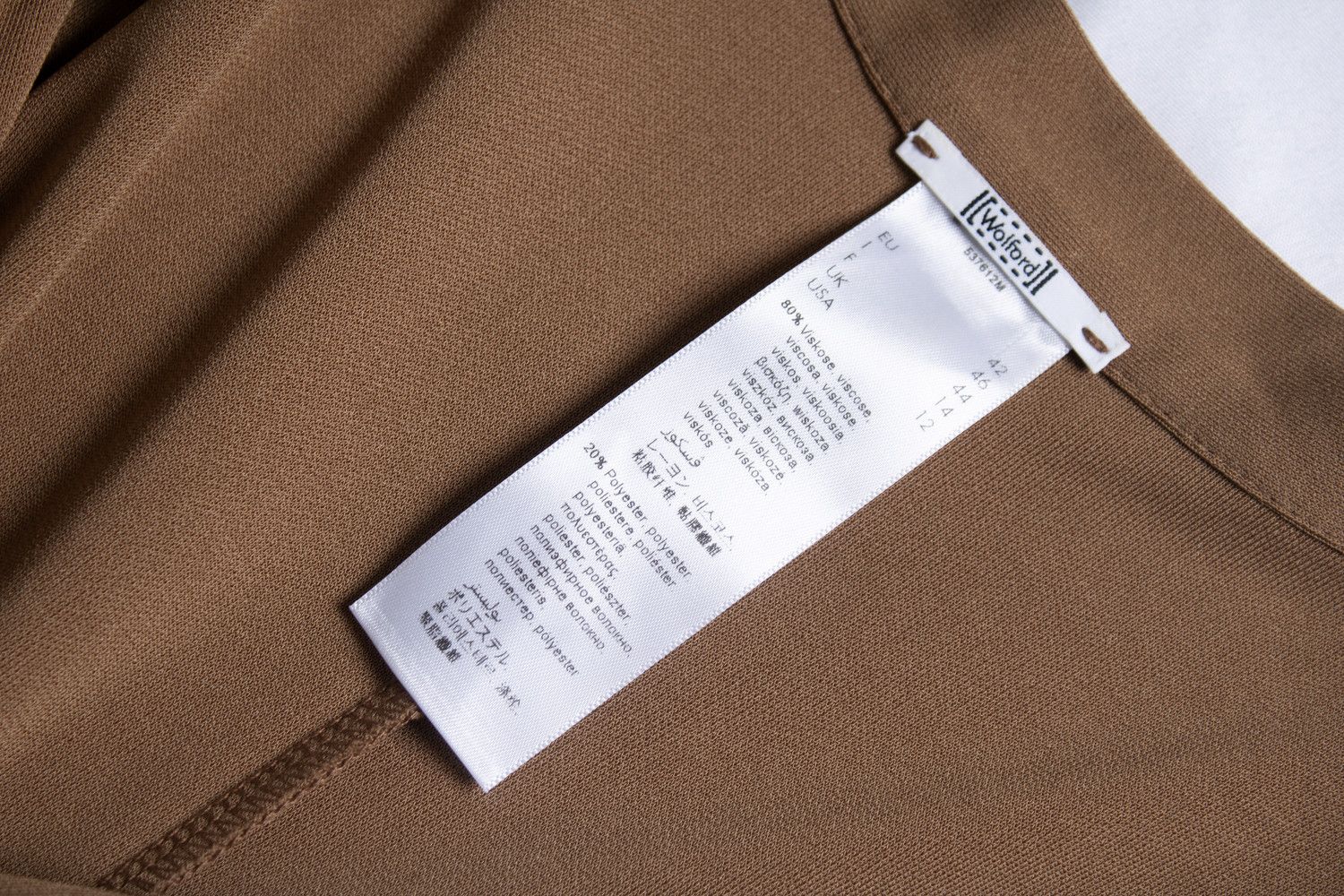 Wolford Wolford, brown draped stretch dress Size L / US 10 / IT 46 - 5 Thumbnail