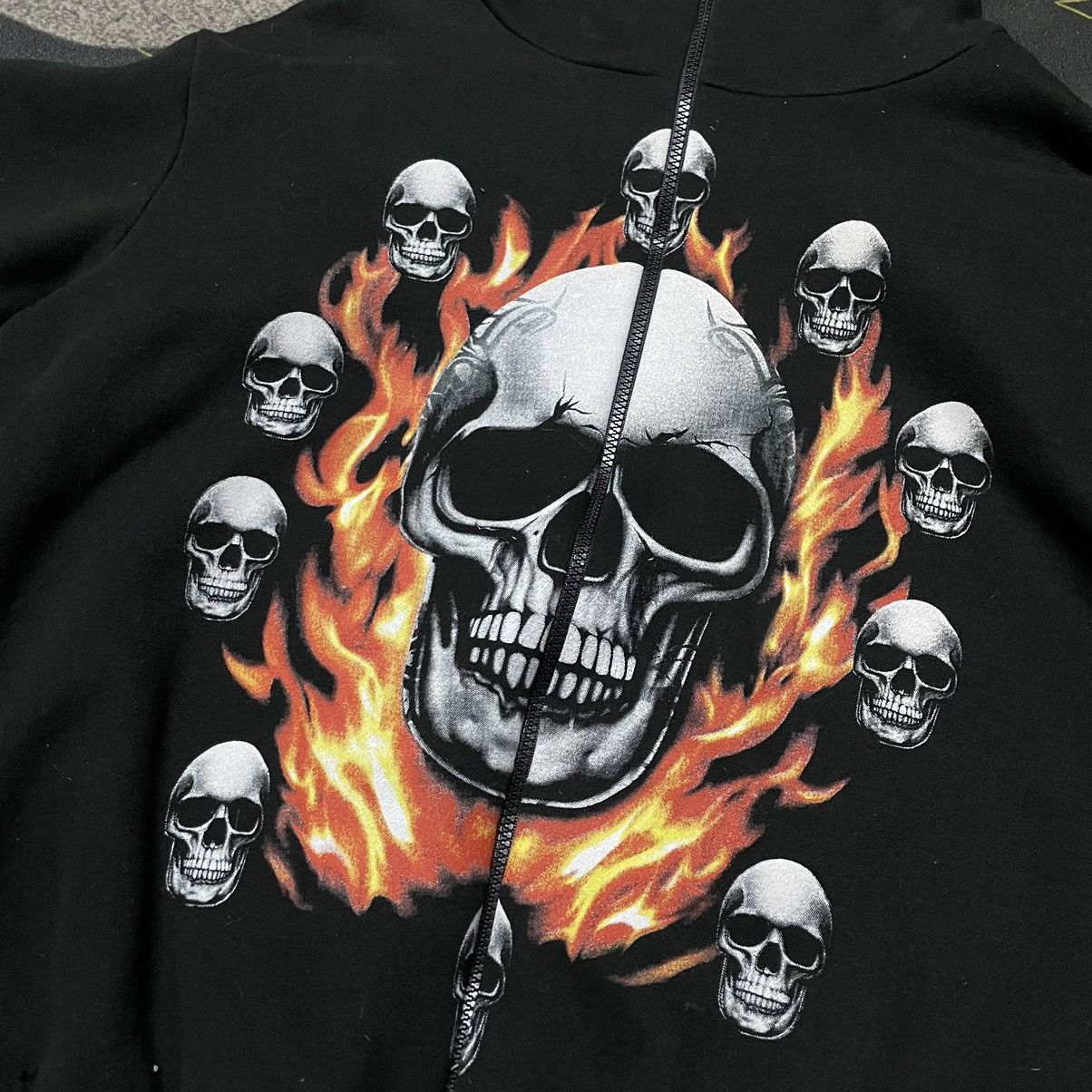 Other 💥Jerry Beck Skulls Flames Fullzipper Hoodie Size US M / EU 48-50 / 2 - 4 Thumbnail