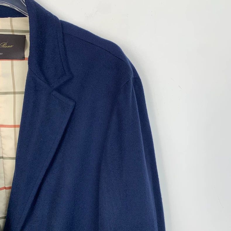 Loro Piana LORO PIANA Dark blue cashmere collar long sleeve suit coat Size M / US 6-8 / IT 42-44 - 3 Thumbnail
