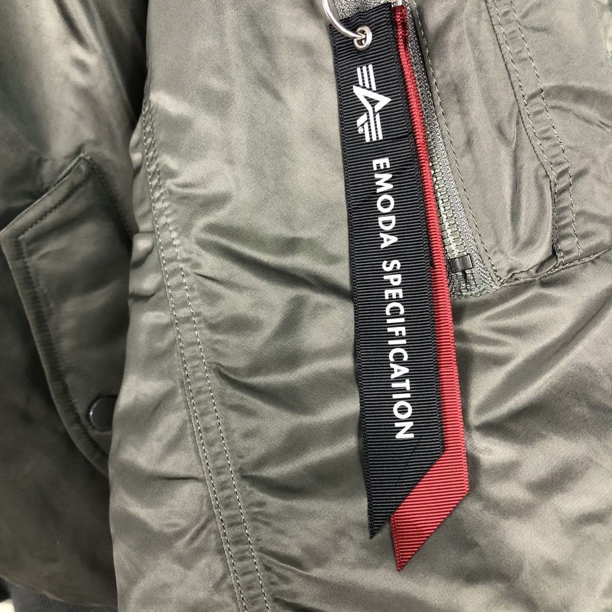 Alpha Industries 🔥VINTAGE REVERSIBLE BOMBER JACKET ALPHA INDUSTRIES BIG LOGO Size US L / EU 52-54 / 3 - 24 Thumbnail