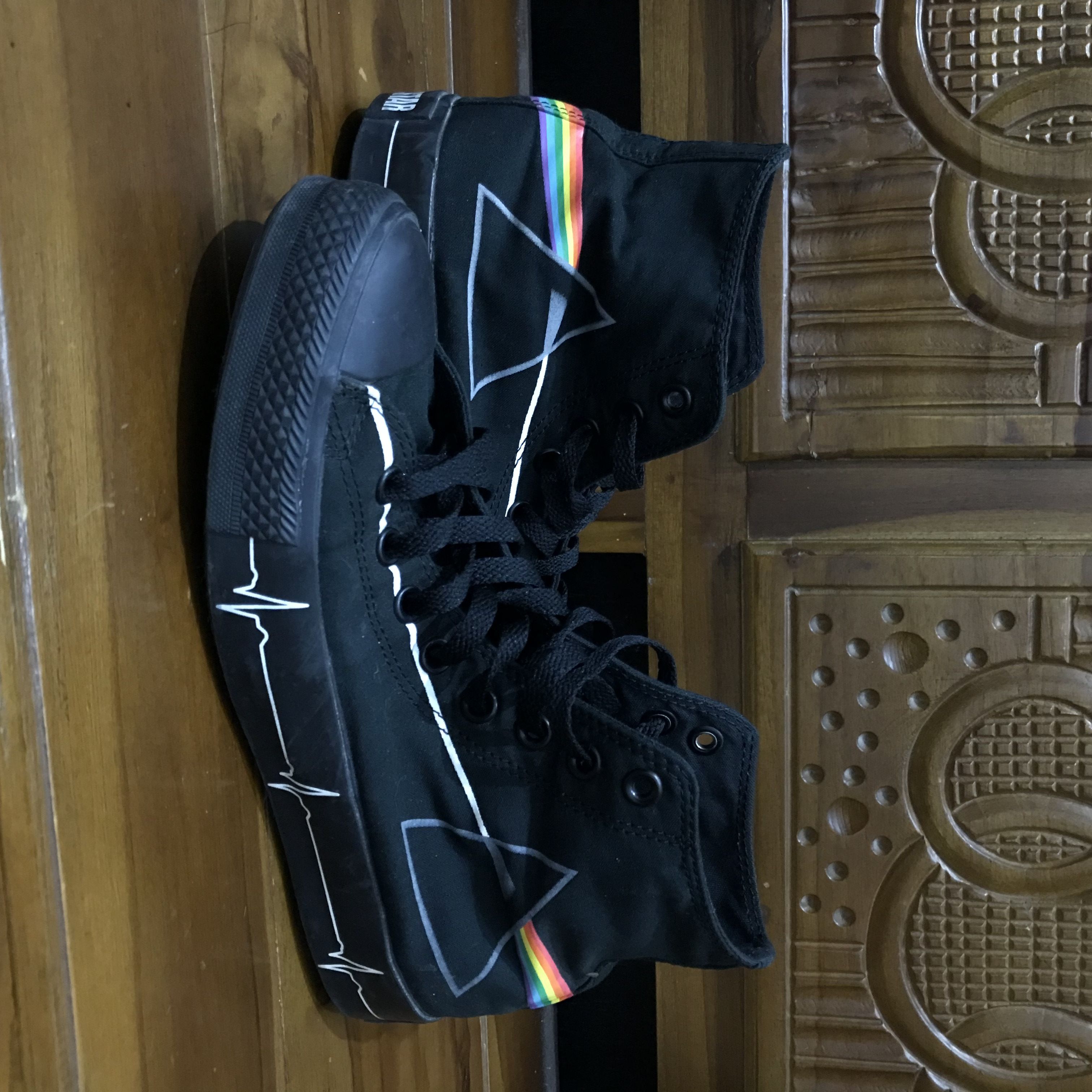 Converse Pink Floyd Rock Band Converse x Pink Floyd Dark Side Of The Moon 2008 Grailed