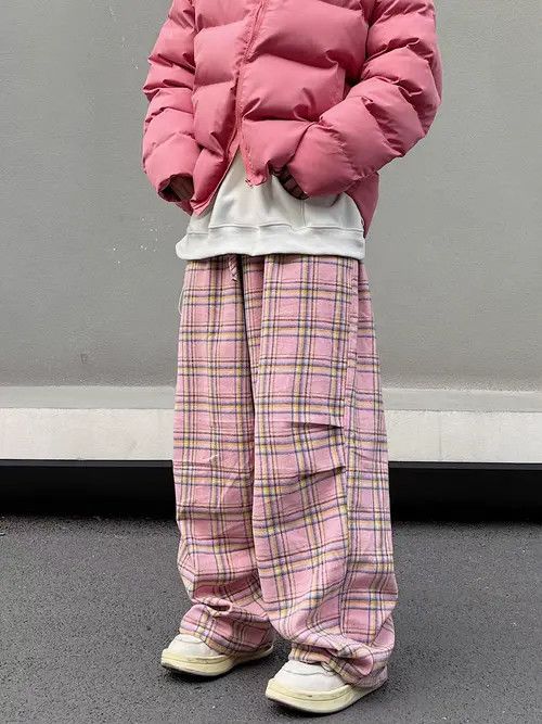 Japanese Brand Kirari x Asano Pink High Street Vintage Loose Casual Pants Size US 32 / EU 48 - 6 Thumbnail