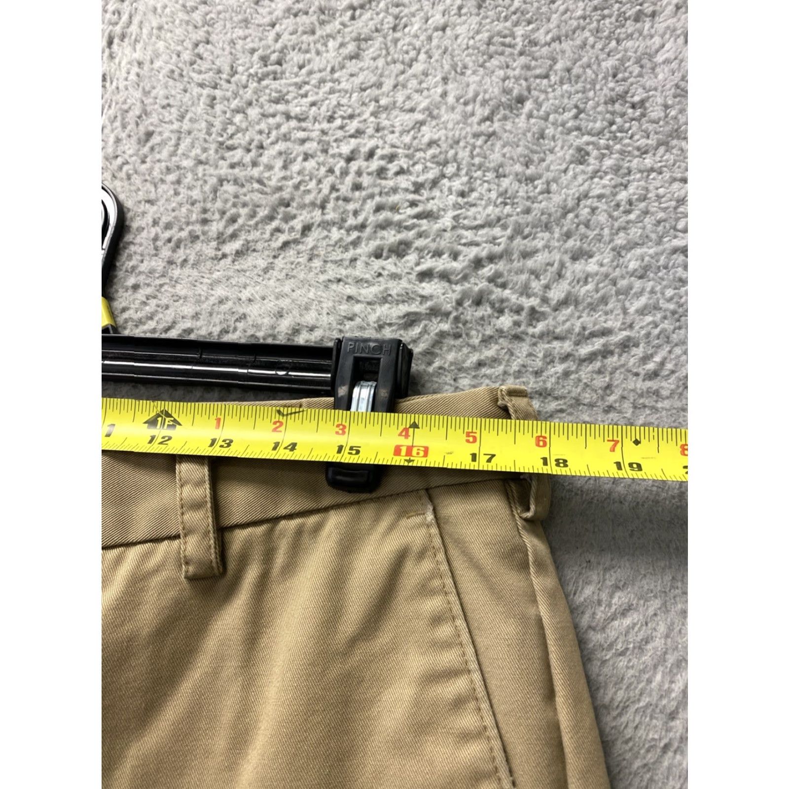 Izod IZOD Chino Pants Men 34x30 Khaki Straight Flat Front Casual Solid /0408 Size US 34 / EU 50 - 3 Thumbnail
