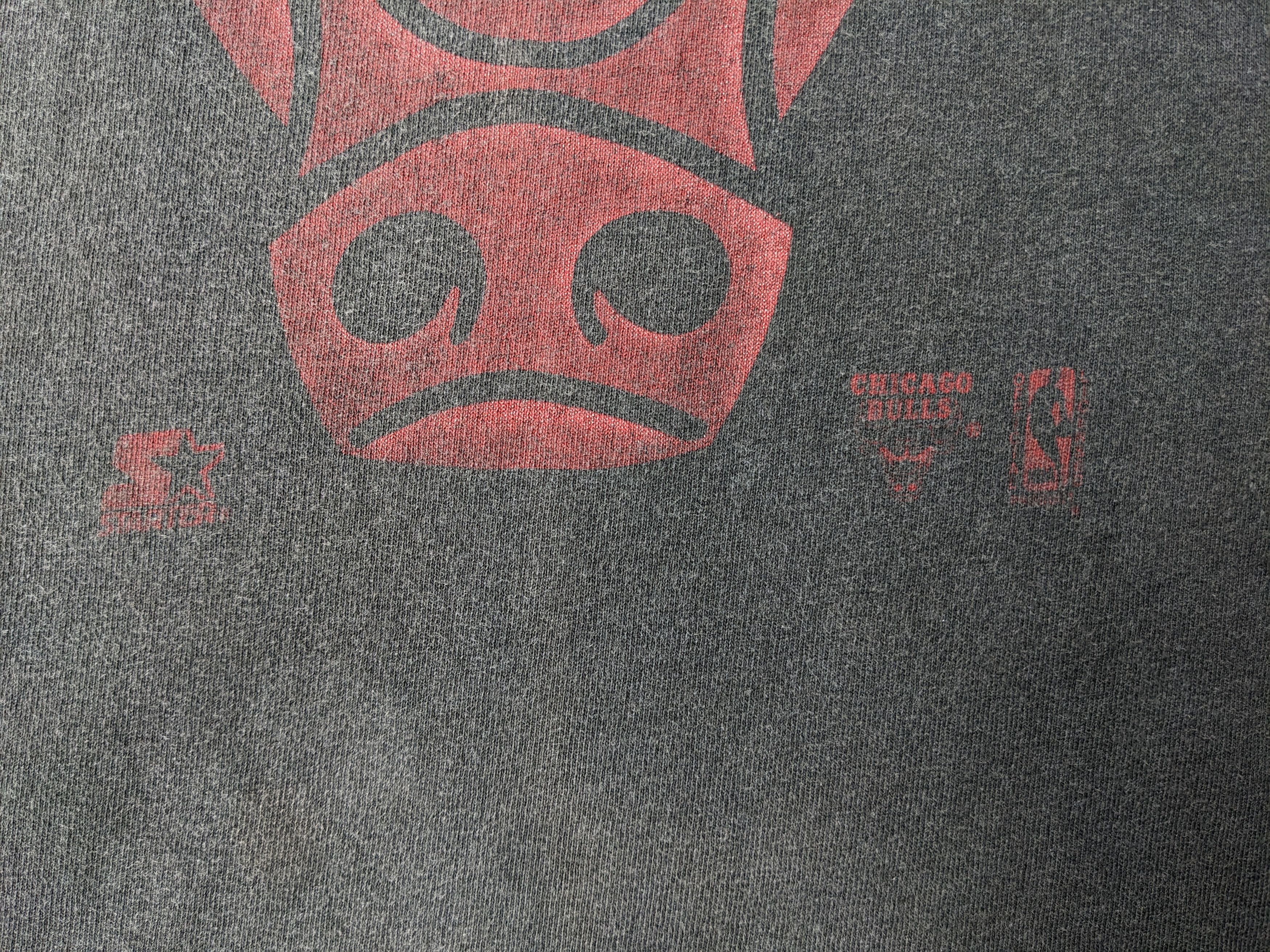 Starter Vintage 90s Starter Chicago Bulls sunfaded tee Size US L / EU 52-54 / 3 - 5 Thumbnail