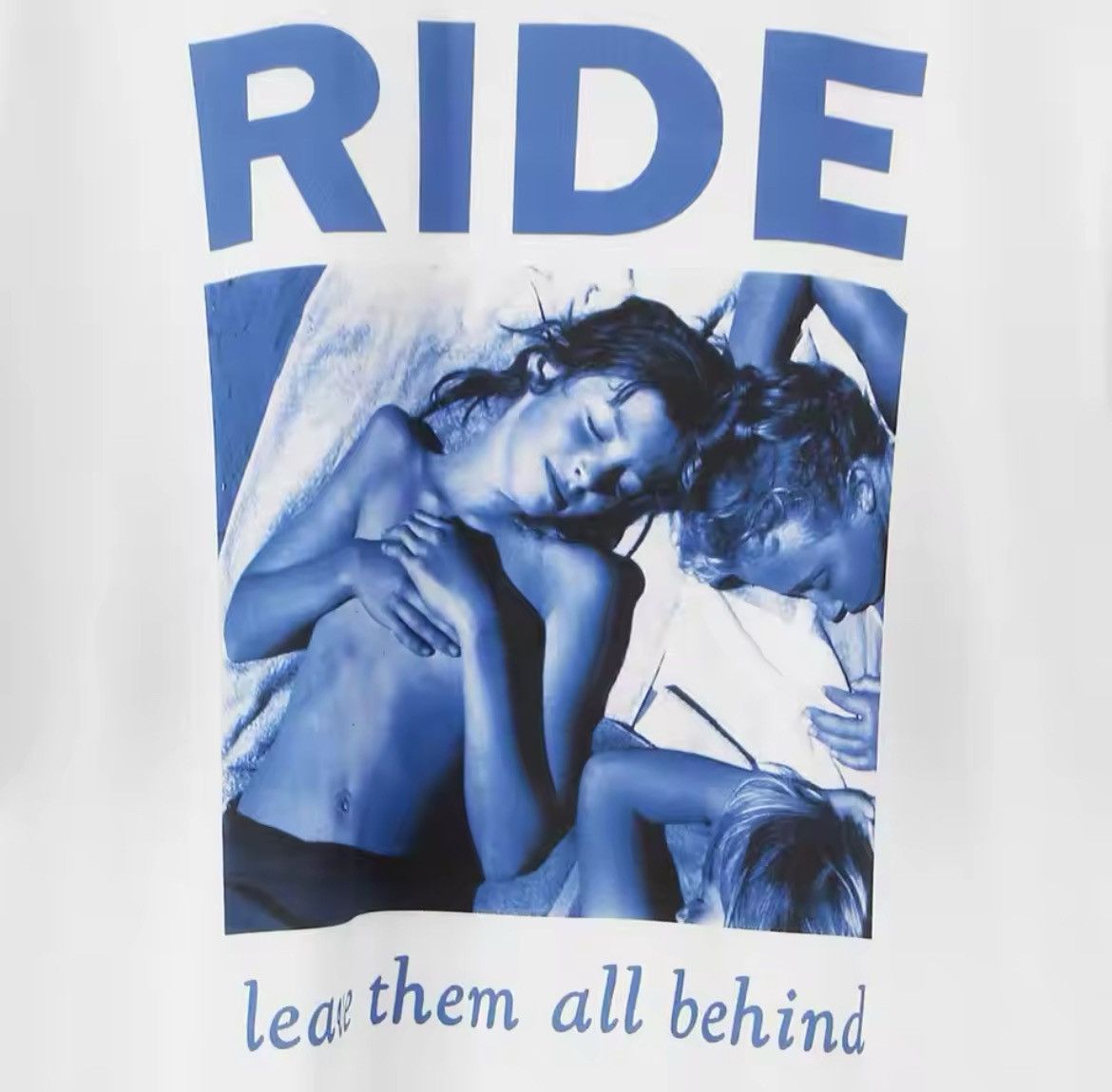 Japanese Brand × Vintage 'RIDE' Leave Them All Behind Graphic Printed Cotton Tshirt Size US M / EU 48-50 / 2 - 3 Thumbnail