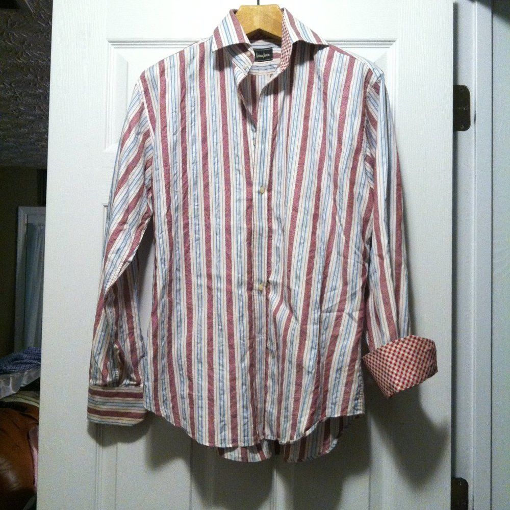 Neiman Marcus NEIMAN MARCUS MEN'S COTTON CASUAL SHIRT SIZE: M Size US M / EU 48-50 / 2 - 4 Thumbnail