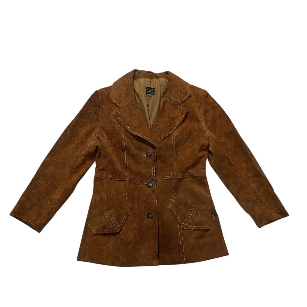 Leather Vintage suede leather jacket Size M / US 6-8 / IT 42-44 - 1 Thumbnail