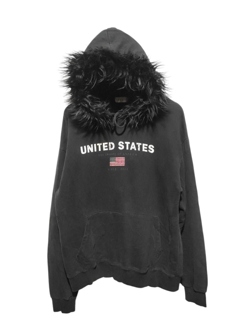 Hysteric Glamour Jeil United States Black Fur Hoodie LGB style Size US L / EU 52-54 / 3 - 1 Thumbnail