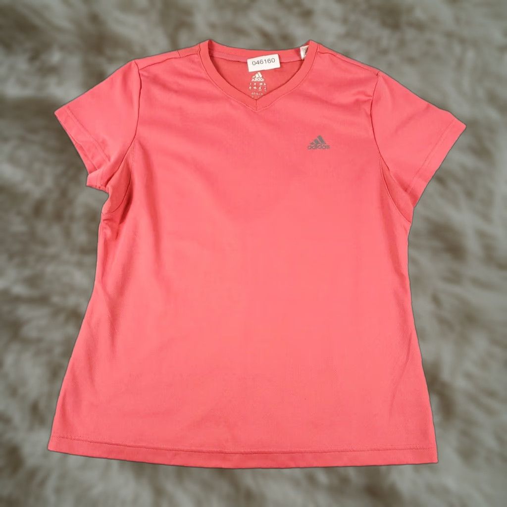 Adidas Adidas T Shirt Womens Large Pink Active Casual Short Sleeve Ladies Size L / US 10 / IT 46 - 1 Thumbnail