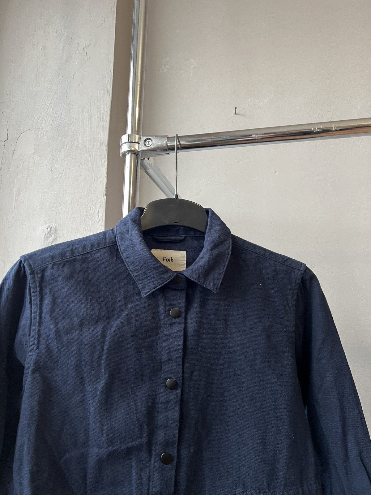 Folk FOLK DESIGN LINE COTTON NAVY BUTTON SHIRT SIZE S Size US S / EU 44-46 / 1 - 5 Thumbnail