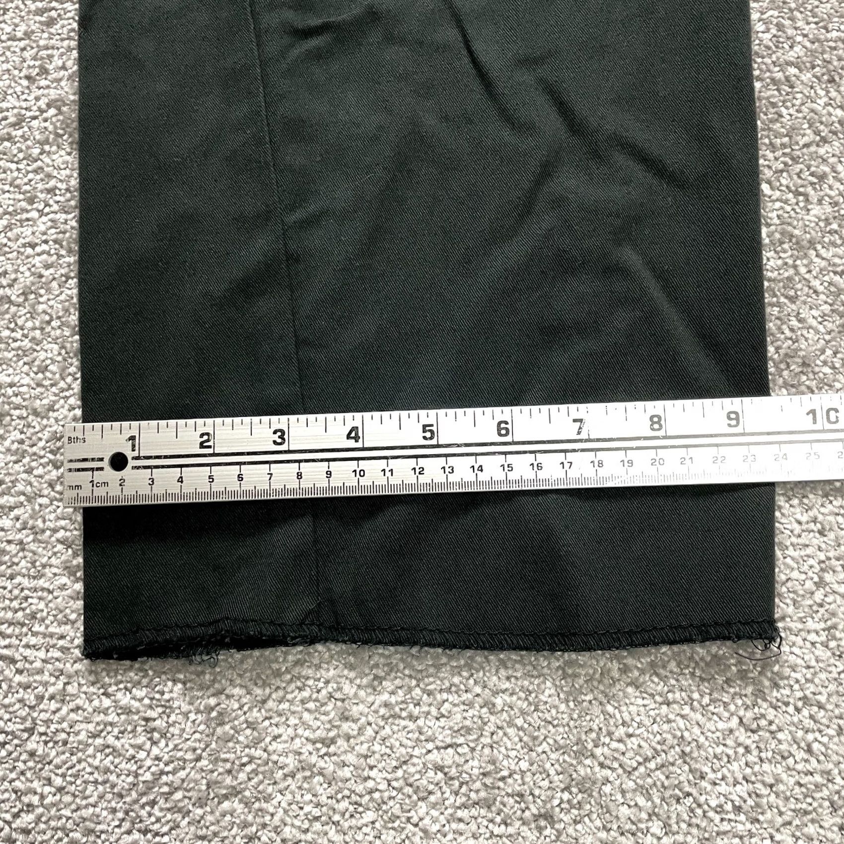 Vintage VINTAGE King Size Knockarounds Pants Mens 33 Tall Black Cotton Straight 33x40 Size US 33 - 2 Thumbnail