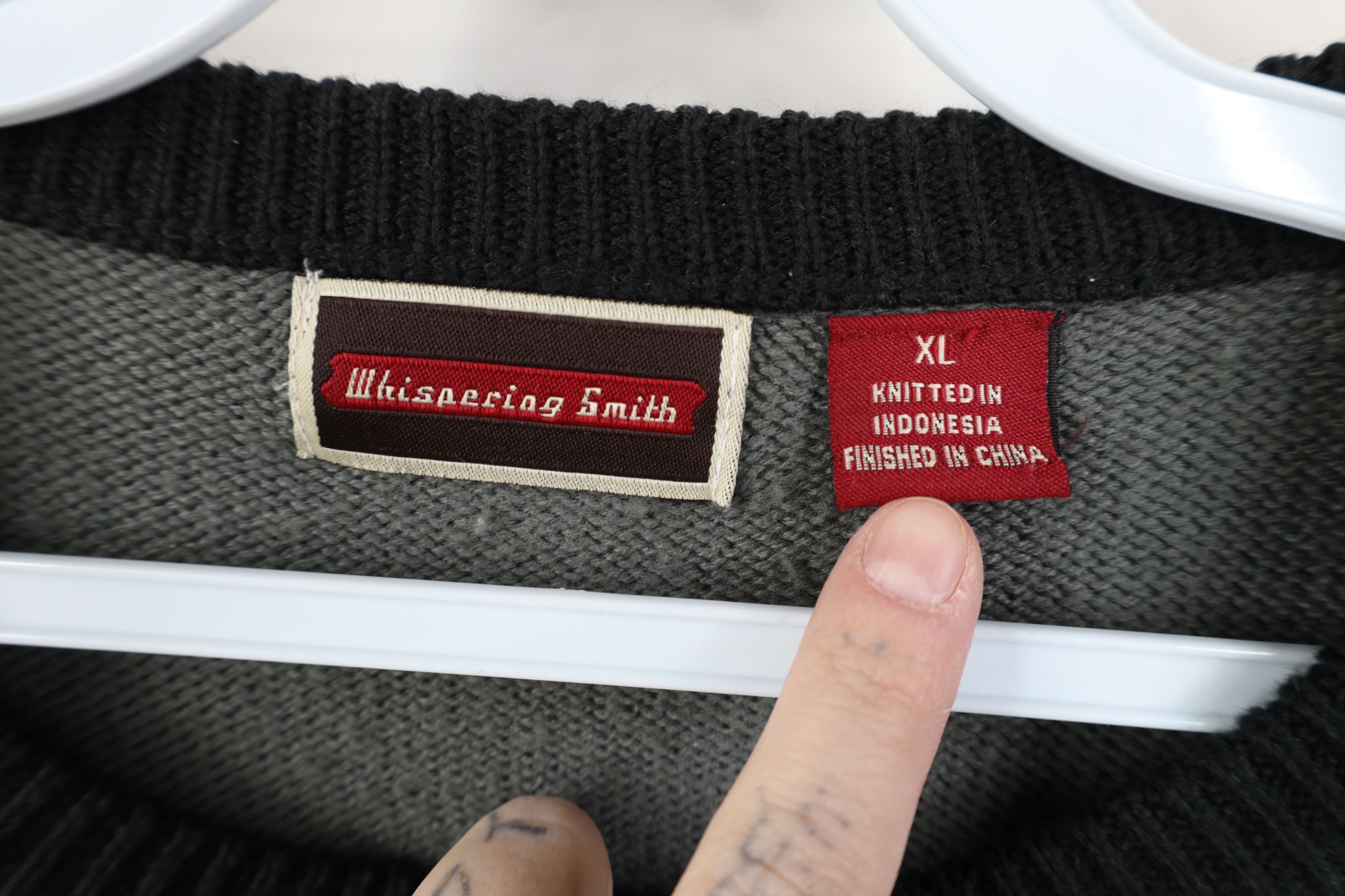Vintage Vintage 90s Y2K Streetwear Ribbed Knit Crewneck Sweater Size US XL / EU 56 / 4 - 4 Thumbnail