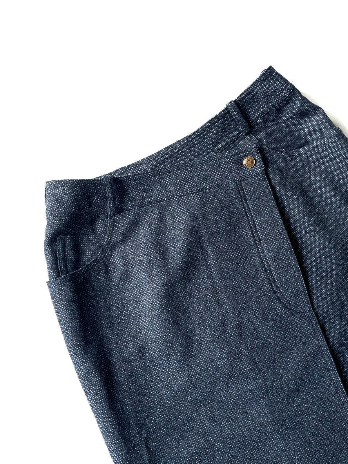 Christian Dior Monsieur × Dior Christian Dior Blue Wool & Cashmere & Silk Skirt Size 38/S-M Size 26" / US 2 / IT 38 - 4 Thumbnail