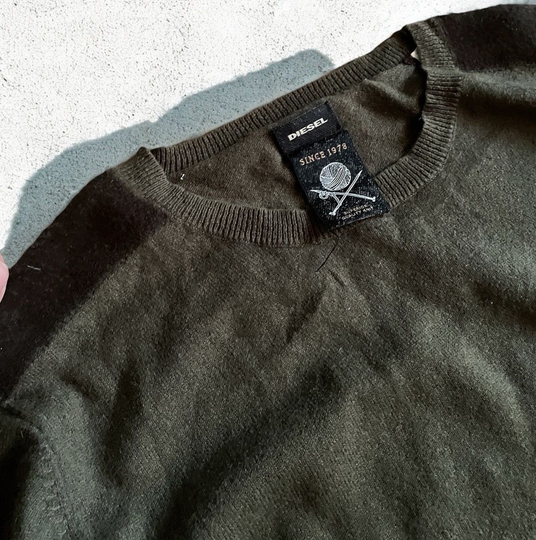 Diesel × Vintage Vintage Diesel style distressed y2k sweater Size US L / EU 52-54 / 3 - 2 Thumbnail