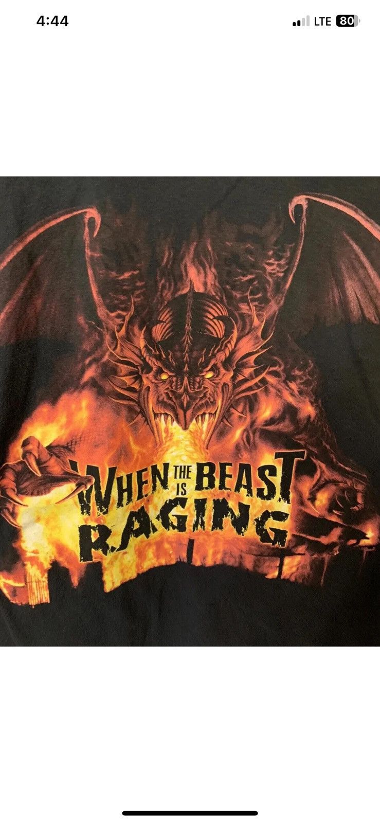 Gildan Vtg 90s firefighting tame the raging beast t shirt dragon Size US S / EU 44-46 / 1 - 1 Thumbnail