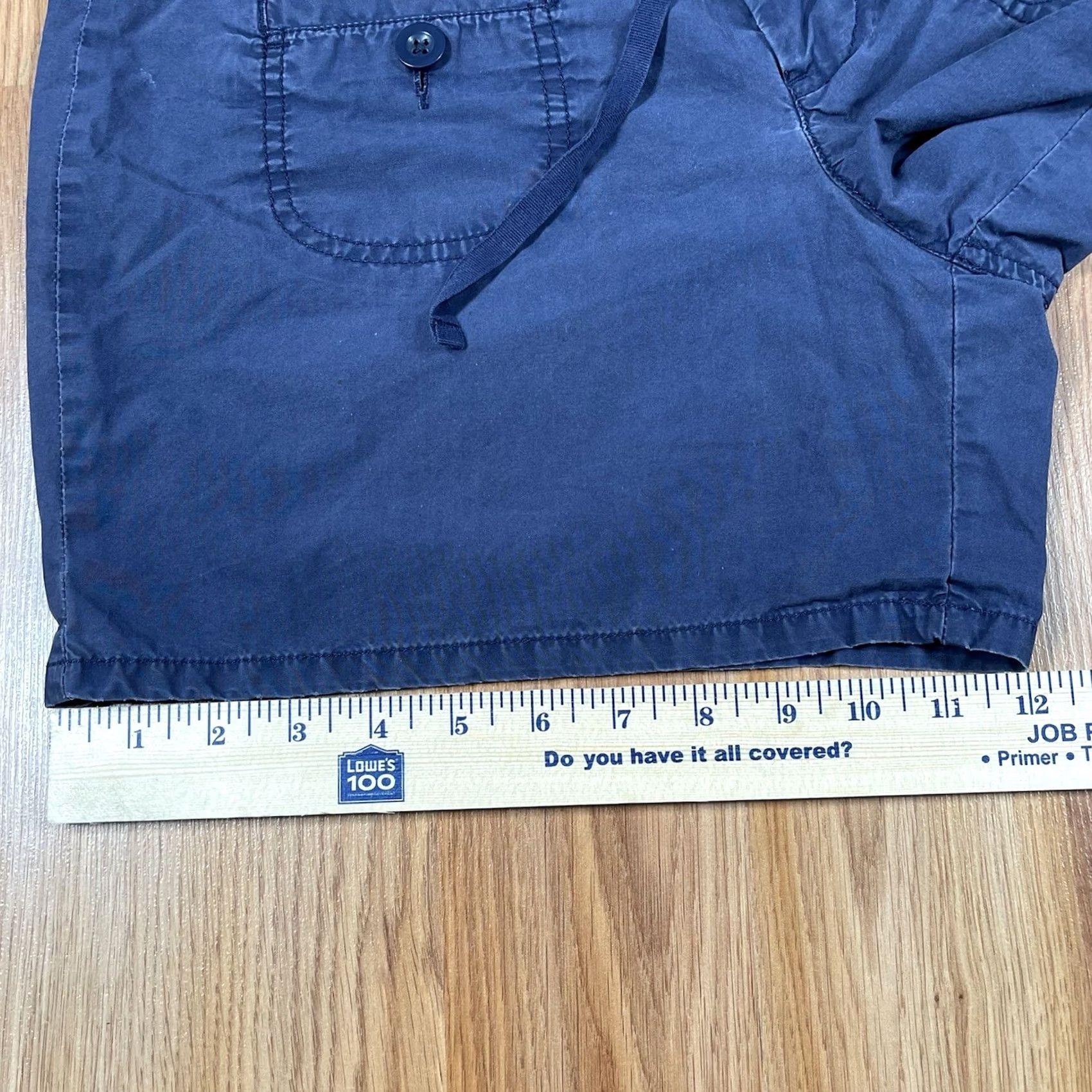 Gap Gap Shorts Womens Size 6 Navy Blue Chino Khaki 100% Cotton Flat Front Pockets Size 28" / US 6 / IT 42 - 7 Thumbnail