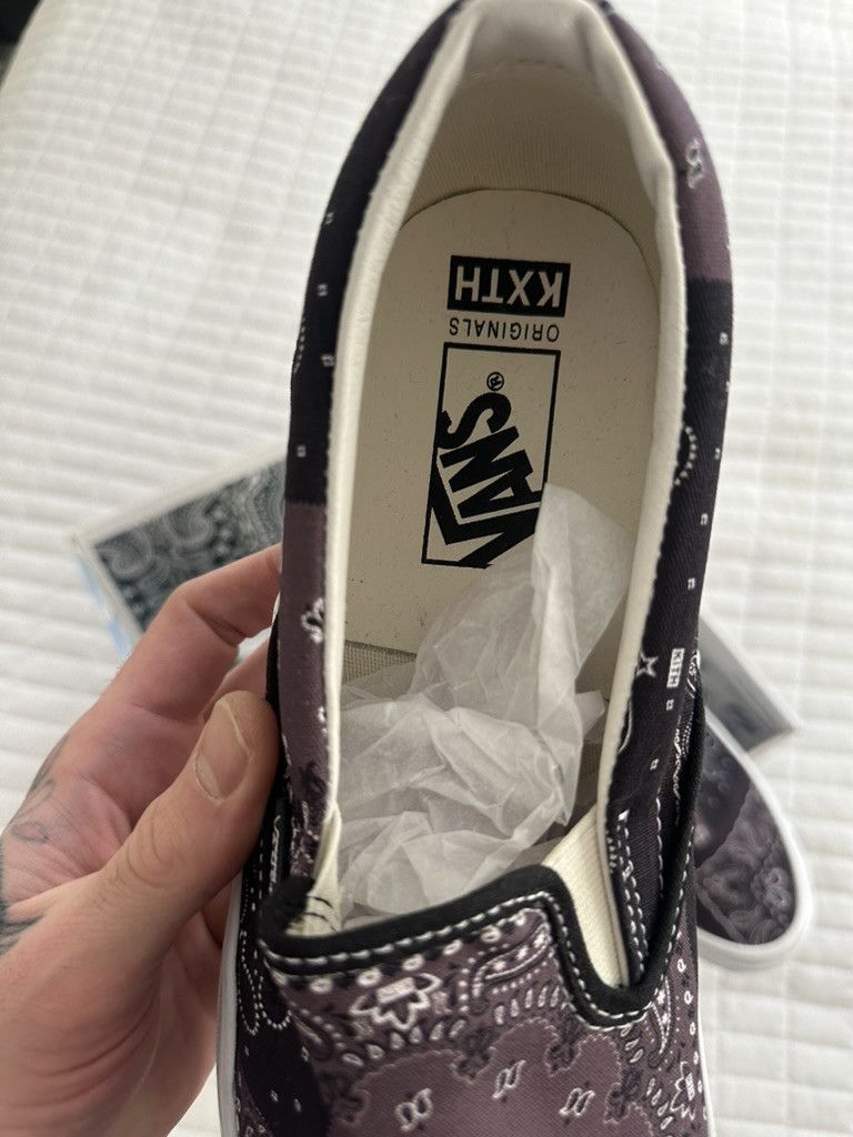 Kith × Vans KITH VANS OG CLASSIC SLIP ON 10TH BANDANA MOONLESS NGHT Size US 11.5 / EU 44-45 - 7 Thumbnail