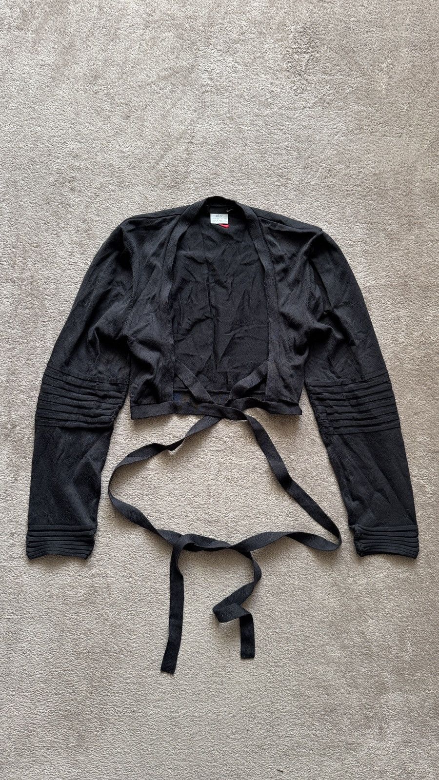 Japanese Brand Nike Swoosh Y2K Vintage Crazy cropped tan bolero jacket Size XL / US 12-14 / IT 48-50 - 1 Thumbnail