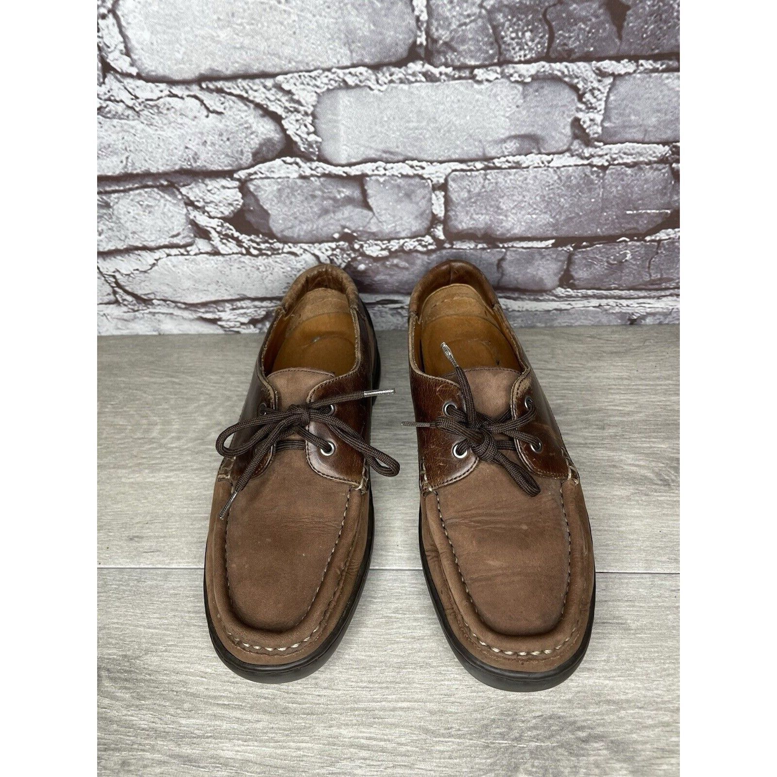Bally VTG Bally Grimsela Brown Leather Moc Toe Casual Shoes Women’ Size US 7 / IT 37 - 21 Thumbnail