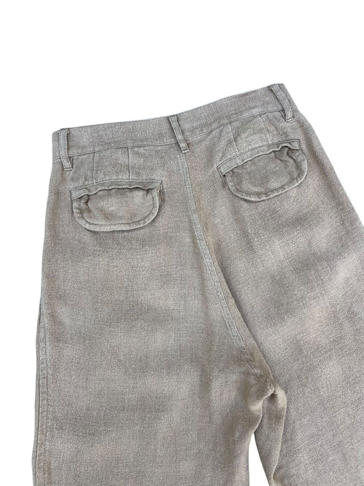 Issey Miyake Issey Miyake Sunaokuwahara Wide Loose Linen Trouser Pant Size US 30 / EU 46 - 15 Thumbnail