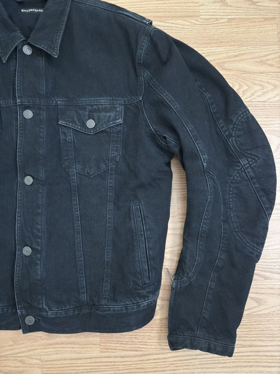 Balenciaga Balenciaga Biker Denim Jacket Size US M / EU 48-50 / 2 - 5 Thumbnail