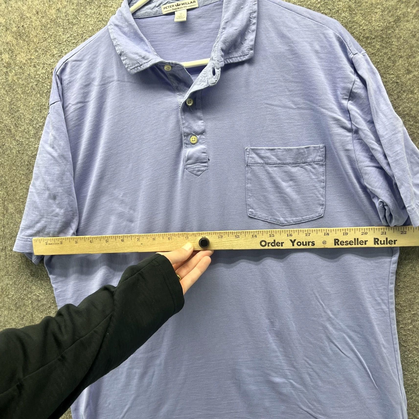Peter Millar Peter Millar Polo Shirt Mens M Blue Pima Cotton Pocket Tailored Fit Casual Size US M / EU 48-50 / 2 - 5 Thumbnail
