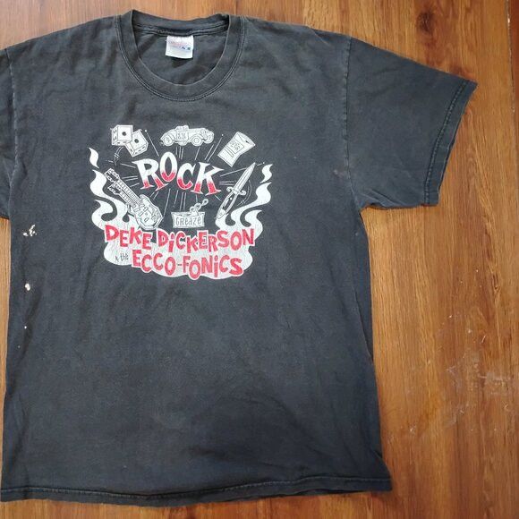 Hanes Vintage Deke Dickerson And The Ecco-Fonics T-Shirt Size US L / EU 52-54 / 3 - 3 Thumbnail
