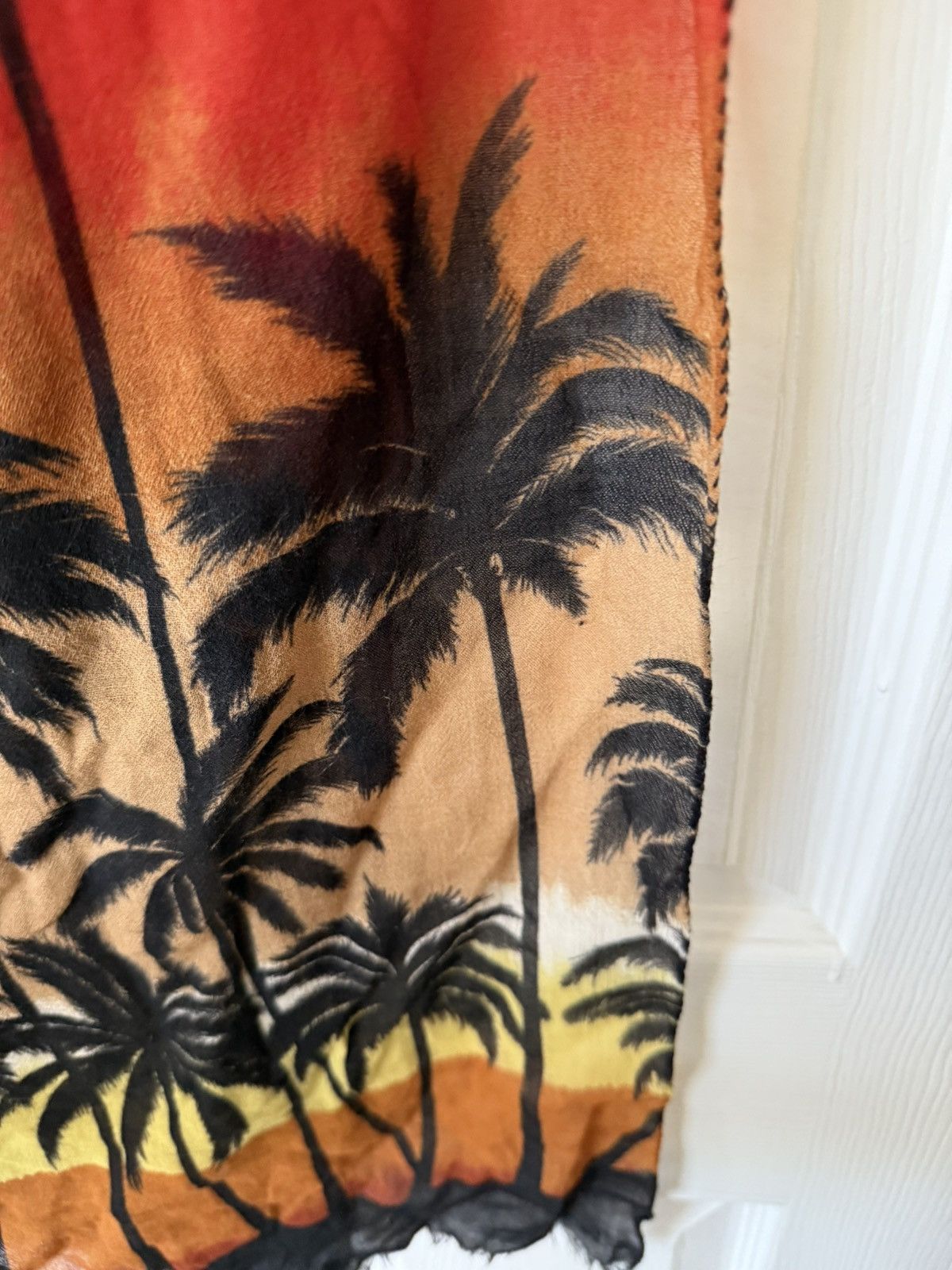 Hedi Slimane × Saint Laurent Paris Saint Laurent Palm Tree Surf Sound Collection Runway Scarf Size ONE SIZE - 1 Thumbnail