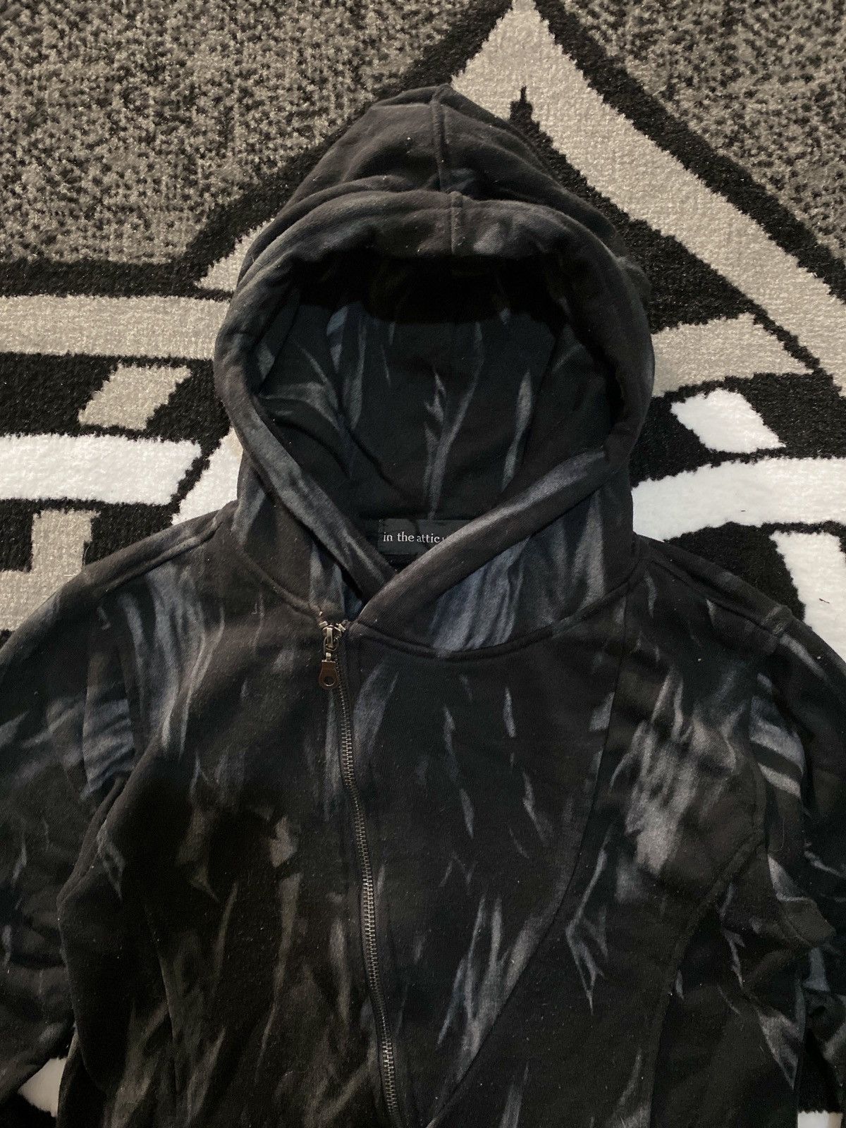 If Six Was Nine In The Attic Homme Assymetrical Zip Hoodie Size US M / EU 48-50 / 2 - 2 Thumbnail