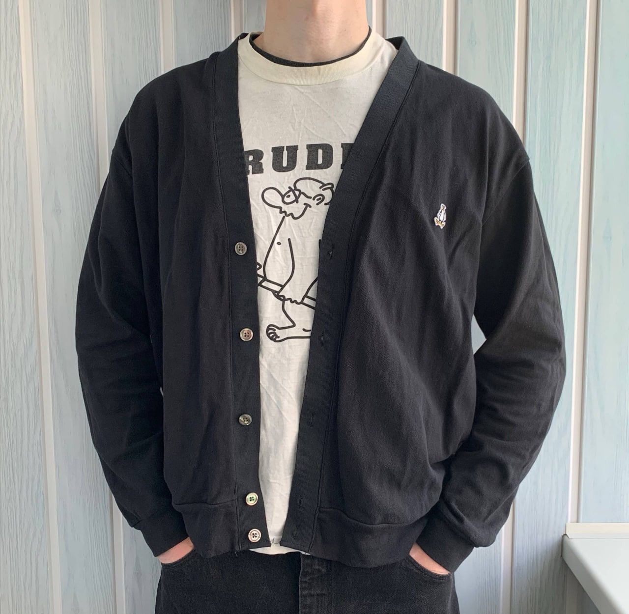 Beams Japan BEAMS x SSZ №18 2020 A/W Tokyo Black Skateboarding Cardigan Size US M / EU 48-50 / 2 - 3 Thumbnail