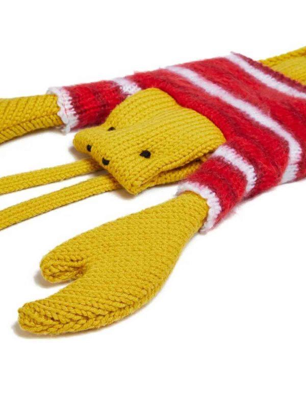 Marni o1mle0126 Size: OS / Lobster Cable Scarf in Yellow Size ONE SIZE - 3 Thumbnail