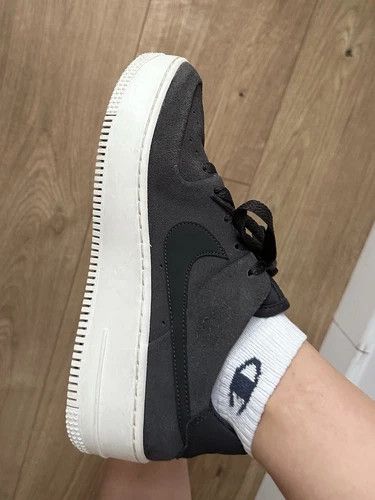 Nike Nike Air Force 1 Sage Low Night Women's Gray Suede Shoes Size US 8 / EU 41 - 6 Thumbnail
