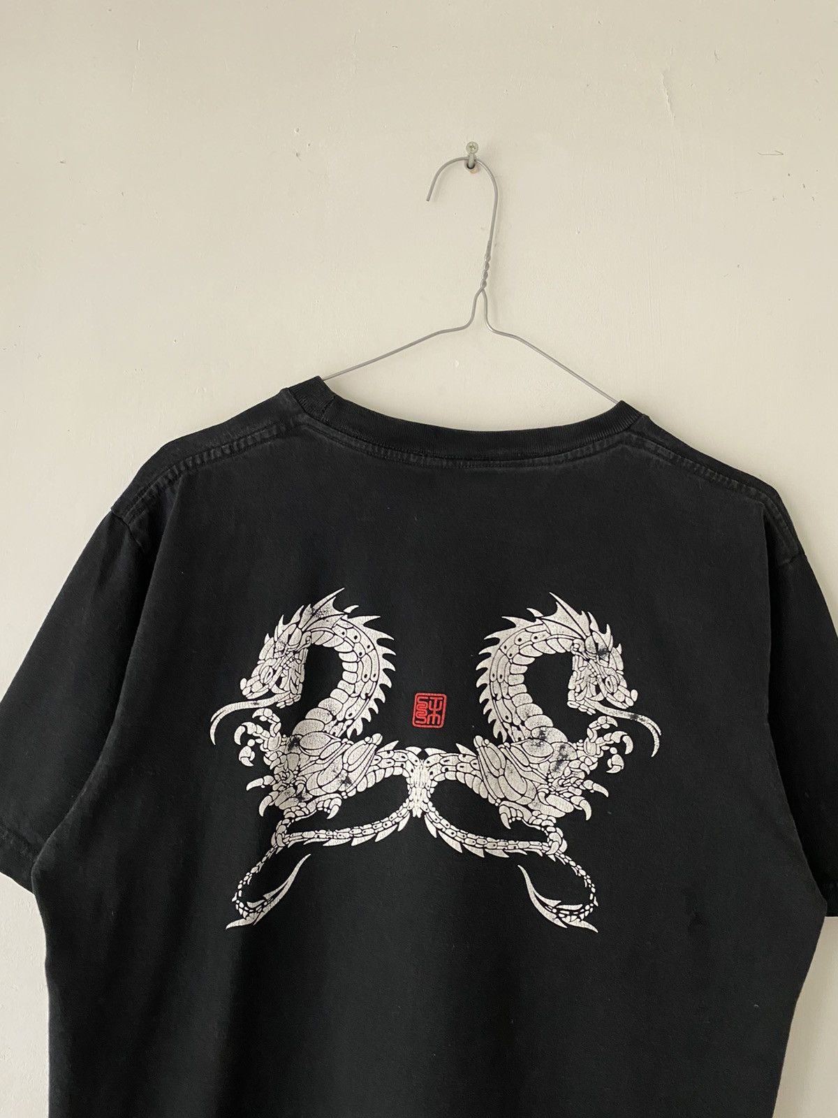 Stussy × Vintage Vintage Dragon Logo Stussy T-shirt Size US L / EU 52-54 / 3 - 3 Thumbnail