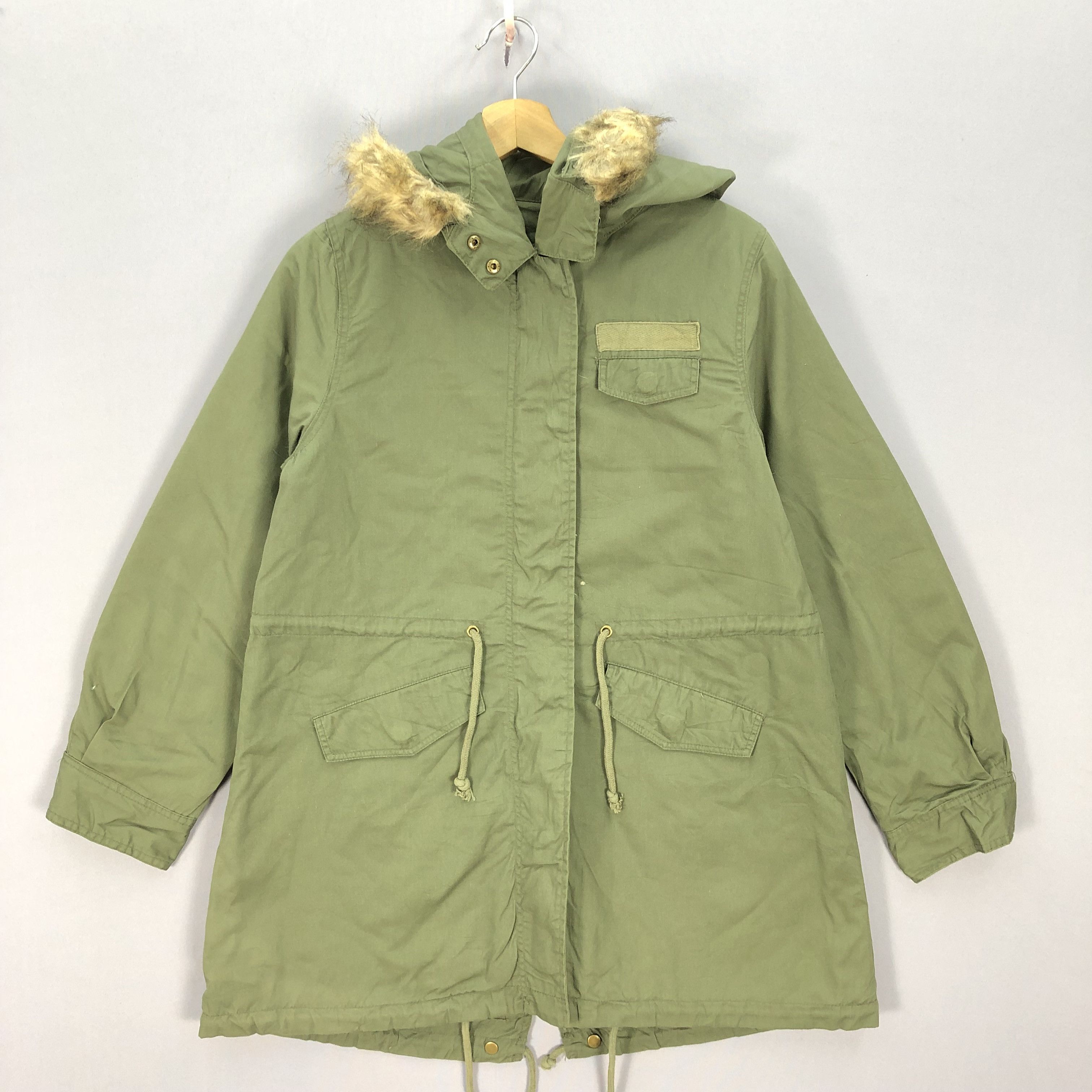 If Six Was Nine Vintage Hyphen World Japanese Fur Mod Parka Jacket Size US S / EU 44-46 / 1 - 2 Thumbnail