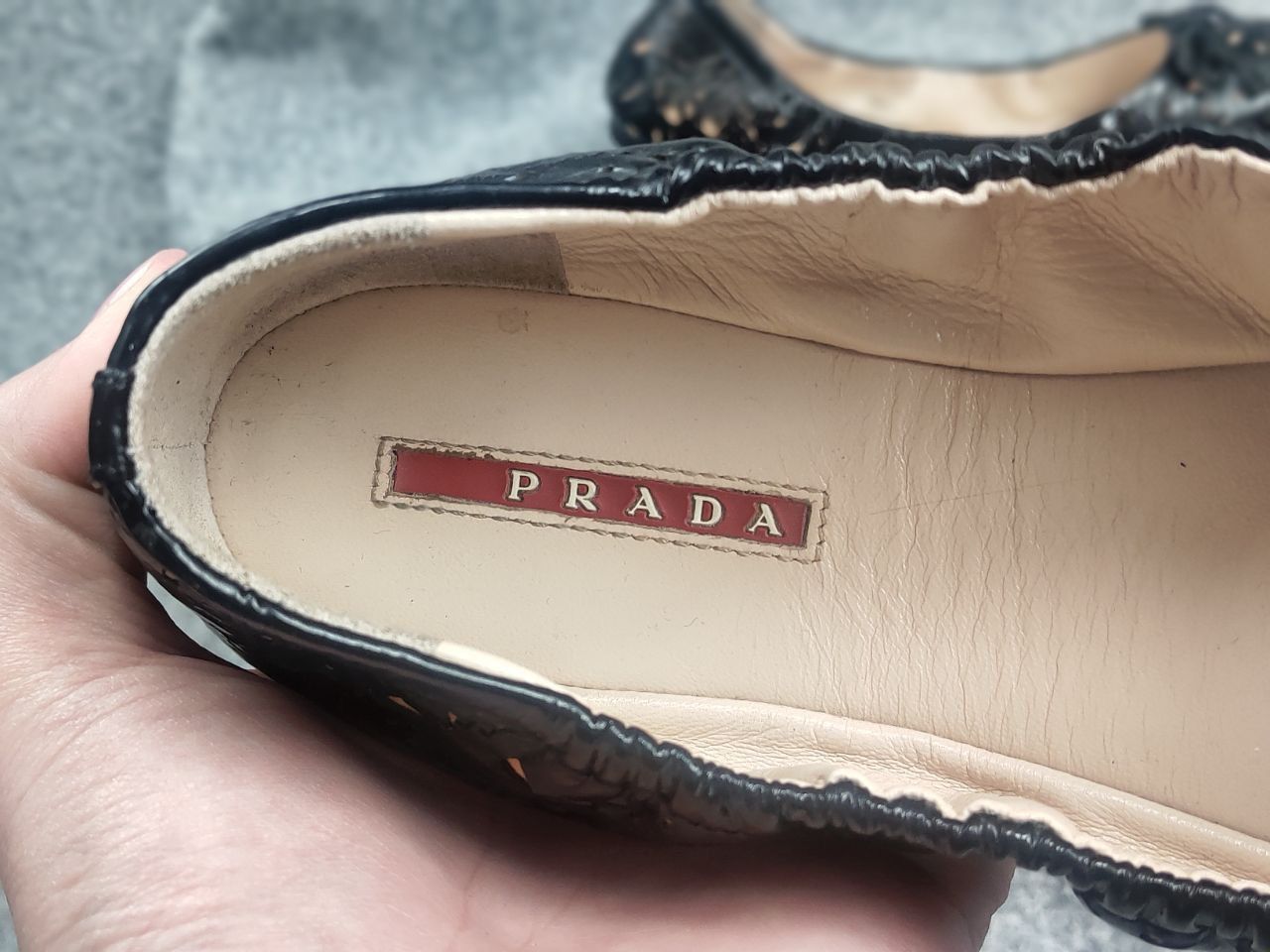 Prada Prada Vintage Patent Ballerina Ballet Flats scrunch Shoes Size US 9 / IT 39 - 10 Thumbnail