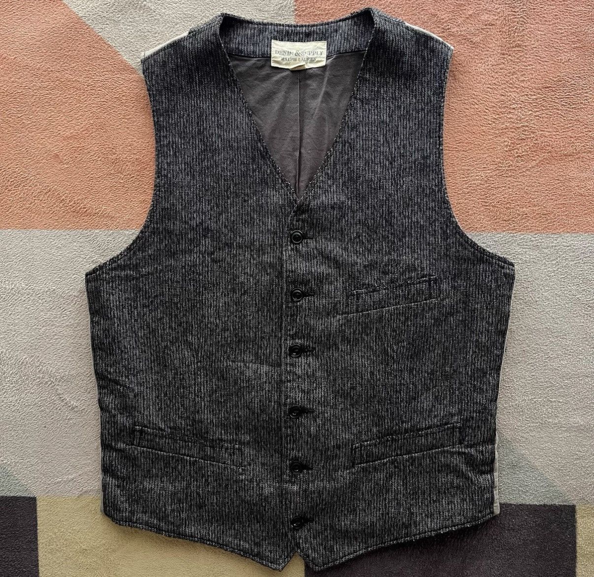 Denim & Supply Ralph Lauren Denim Supply Ralph Lauren Polo RL Salt & Pepper Vest K22 Size US S / EU 44-46 / 1 - 1 Thumbnail