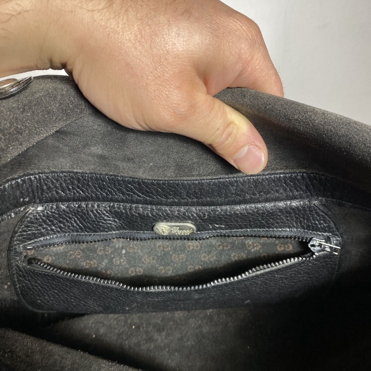 Gucci Vintage bag Gucci Leather Black Size ONE SIZE - 16 Thumbnail