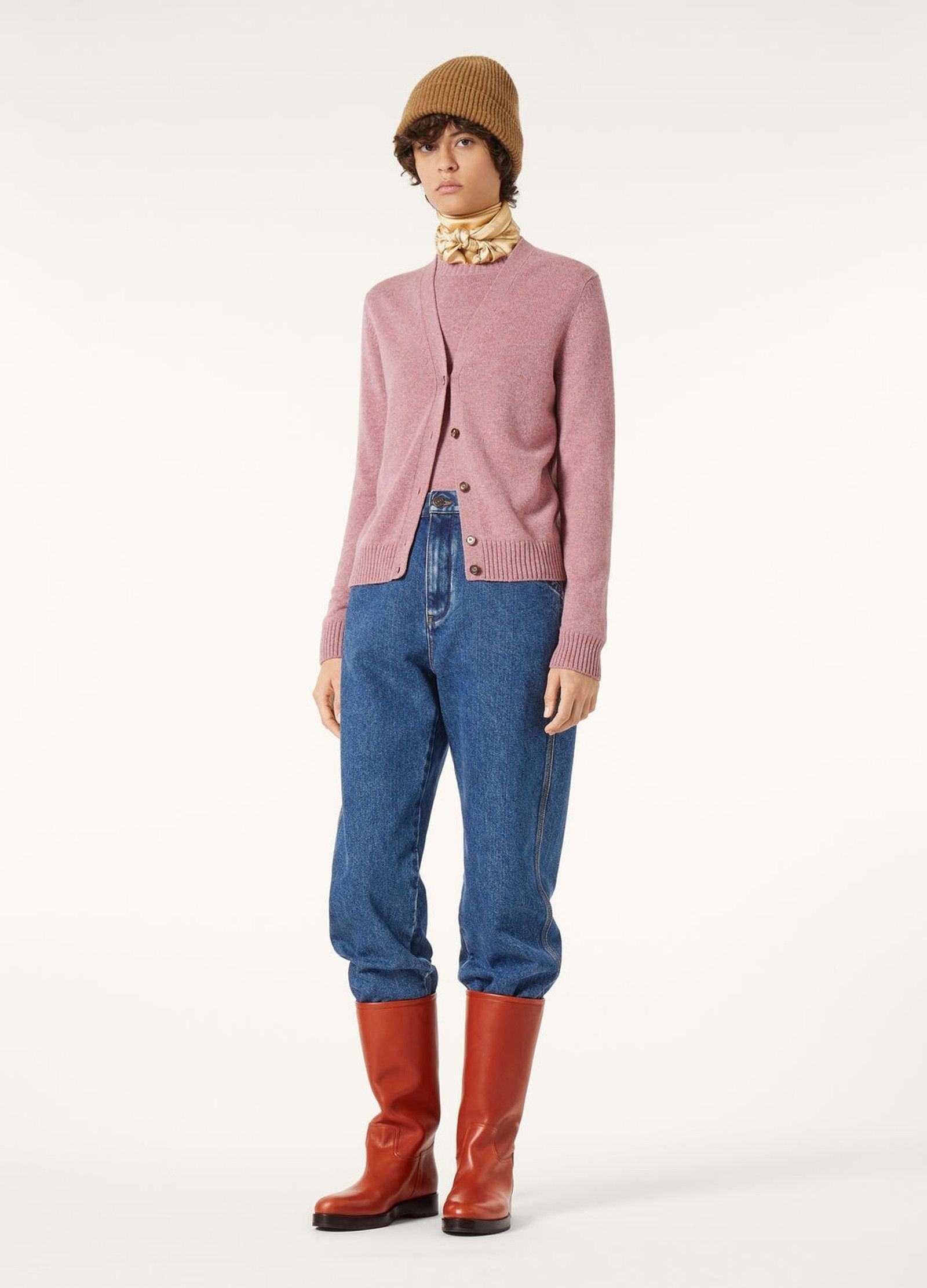 Loro Piana o1srvl11e0526 FAP1736 Parksville Cardigan in Pink Size S / US 4 / IT 40 - 3 Thumbnail