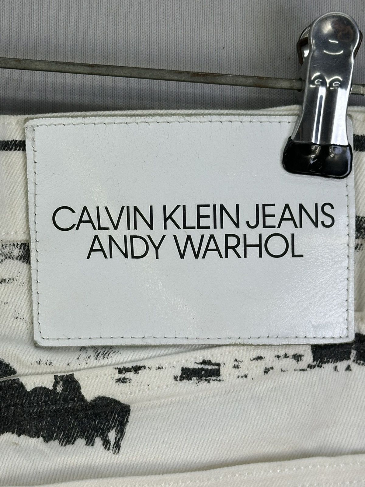 Andy Warhol × Calvin Klein 205W39NYC Calvin Klein X Andy Warhol Visual Art White Denim Jeans Size US 32 / EU 48 - 13 Thumbnail