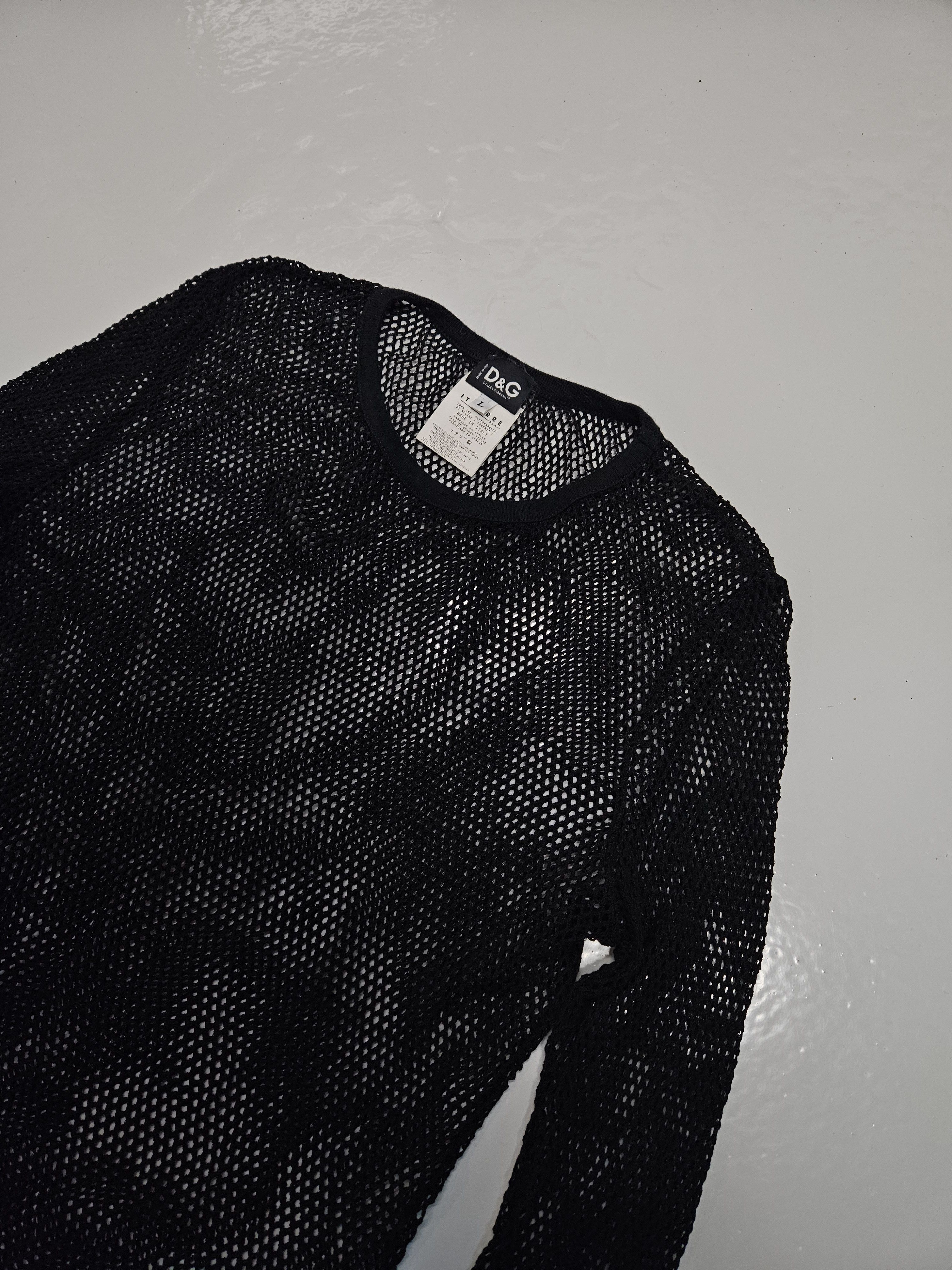 Dolce & Gabbana Archive y2k Dolce Gabbana mesh top Size US L / EU 52-54 / 3 - 4 Thumbnail
