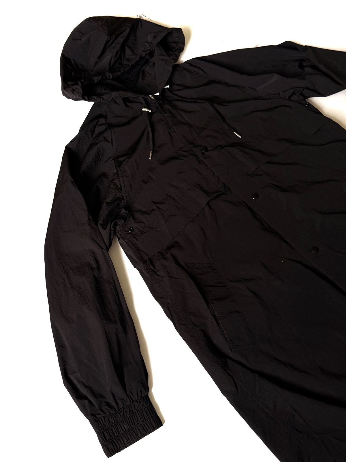 AMI Ami Men Black Windbreaker Parka Jacket S Hooded Minimalism Size US S / EU 44-46 / 1 - 3 Thumbnail