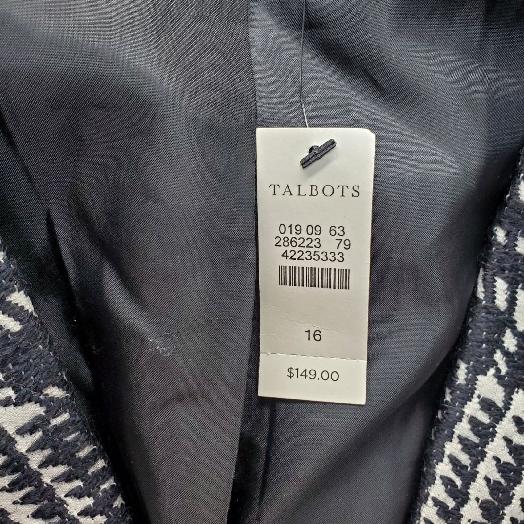 Talbots Talbots Blazer Vest Womens 16 Multi Houndstooth Glen Plaid Sleeveless One Button Shirt Womens Size 16 Plaid Size XXL / US 16-18 / IT 52-54 - 7 Thumbnail